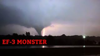 STOVEPIPE EF2 TORNADO RIPS THROUGH ARDMORE OKLAHOMA 42724 [upl. by Tracy362]