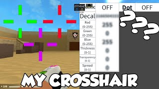 My Crosshair Settings  How to Customize your Crosshair Counter Blox [upl. by Janna]