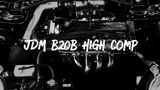 JDM Non VTEC B20B High Comp EK flyby  Honda Hatch Swap  Stock Block  All Motor  B16 Trans [upl. by Alarise375]