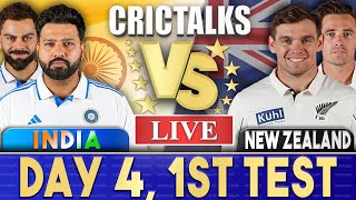 Live IND Vs NZ Day 4  1st Test  Live Scores amp Commentary  India vs New Zealand  Last 20 [upl. by Seaver888]