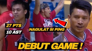 JAMES YAP DEBUT GAME   NAGULAT si PINGRIS  MERALCO vs BLACKWATER [upl. by Eibor]