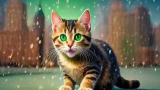 Cat walking Anime  Free Cat walking video [upl. by Atsilac535]