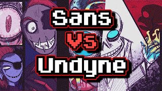 Sans vs Undyne  HorrorTale cómic Fandub Español [upl. by Malti]