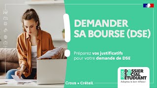 Demander sa bourse DSE  Préparez vos justificatifs [upl. by Chatav430]