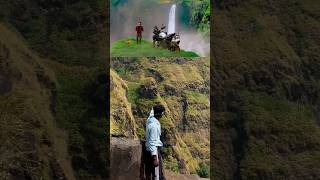 Thalapathy waterfalls from varisu movie✅🍀📍 travel explore waterfall trending viralvideo 😲 [upl. by Kristi935]