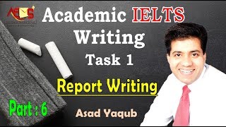 Academic IELTS Writing  Task 1 Report Writing  Asad Yaqub  Part 6 [upl. by Dimah]