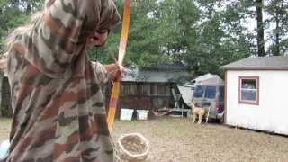 My Primitive 45lb Osage Orange Flatbow [upl. by Yenoh89]