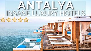 TOP 10 INSANE Luxury 5 Star Resorts And Hotels In ANTALYA  TURKEY  PART 1 [upl. by Eittah]