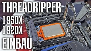 Ryzen Threadripper 1950X Mini Review  Prozessor richtig einbauen [upl. by Sitto]