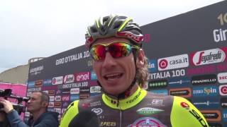 Filippo Pozzato motivato in vista della seconda tappa del Giro dItalia 2017 [upl. by Craw]