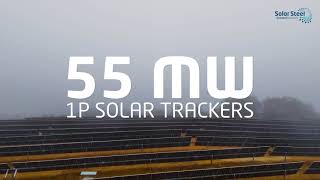 55 MW Solar trackers farm  Solar Steel [upl. by End]