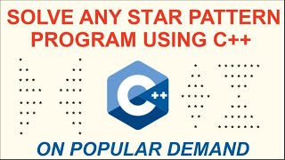 Solve any star pattern program in C [upl. by Notyard959]