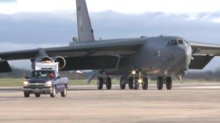 B52s Arrive at Moron Air Base Spain [upl. by Ahsila]