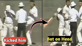 First Cricket Fight 😳  Javed Miandad vs Dennis Lillee  Cricket revenge moments [upl. by Gui]