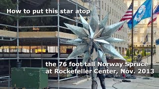 Rockefeller Center Christmas Tree Swarovski Star [upl. by Ainaled]