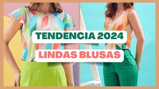 Lindas BLUSAS FEMININAS  Tendência de moda 2024  Mulheres Elegantes  Moda Feminina 💖 [upl. by Evvy112]