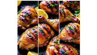 Grilled chicken with garliclemon and honeyChicken breast grilling [upl. by Alyam]