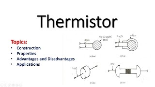 Thermistor Sensor  Thermistor working principle Temperature transducers [upl. by Wolfie]