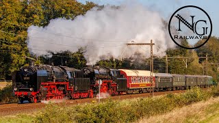 4 oktober 2024 de VSM 50 307 en de VSM 23 076 onderweg naar de SSN Stoomtreindagen [upl. by Ellehcan]