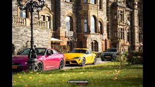 EifelMoezel Roadtrip Met Sportwagens Porsche Lamborghini GTR Supra Schloss Lieser [upl. by Ravid]