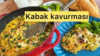 Kabağı birde böyle pişirinnefis yumurtalı kabak kavurması tarifikabak yemeğisebze yemekleri [upl. by Kenward871]