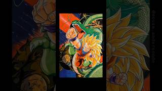 Pintura do Goku super sayajin 3 ✍️ goku dragonballz anime [upl. by Trumann]