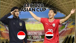 LIVE STREAMING INDONESIA VS YAMAN AFC U20 ASIAN CUP 2025 QUALIFIKERS [upl. by Hinckley]