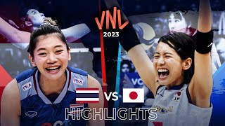 THAILAND vs JAPAN  Highlights  Womens VNL 2023 [upl. by Neelasor]