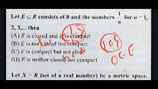 MCQ of metric space  Unit 4  connectedness and compactness  mcq  ddu  mathvath [upl. by Oralle]