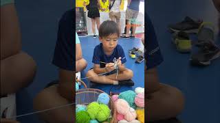 Enjoy the crochet workshop 🧶✨💖 shorts crochet workshop crochetlove familytime enjoy diy pov [upl. by Naldo763]