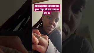 💍My rings can’t come off🥹 skincondition eczema eczemawarrior dyshidroticeczema eczemaproblems [upl. by Dempster]