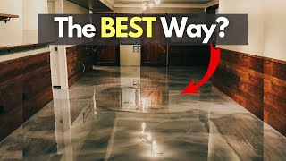 The BEST way to install a METALLIC EPOXY Floor [upl. by Enotna]