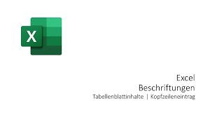 Excel Beschriftungen [upl. by Ness738]