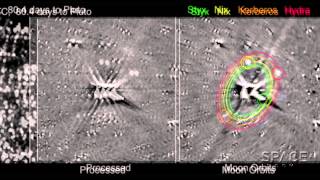 Plutos 5 Moons In Motion  New Horizons Probe Captures First View  Video [upl. by Ehtyde173]