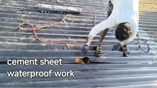 cement sheet leakage stop waterproof work in chennai redhills tamil civilengineering trending [upl. by Annaoi]