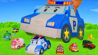 OPEN THE POLICE CAR TOY BOX AND ASSEMBLY [upl. by Noseaj]