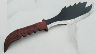 Process of making sharp knives from saw blades [upl. by Atinuahs952]