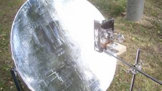 Mirror parabolic dish tests [upl. by Seugram]