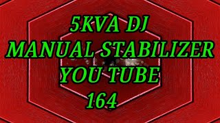 5000Watt  5kva 90v to 280v Dj Manual Stabilizer Transformer Coil Winding Data YT164 [upl. by Mikah832]