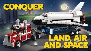 Blast off in the LEGO® Creator 3in1 Shuttle Transporter Helicopter or Car [upl. by Childers]