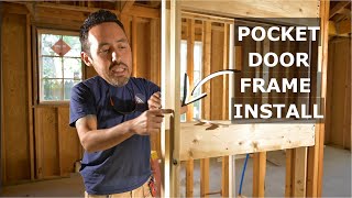 This is so SIMPLE  Pocket Door Frames Easy Install [upl. by Shannan598]