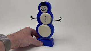 A 3D Printed Dancing Snowman [upl. by Osy]