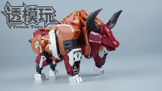 【SwiftTransform】MINI PREDAKINGLeft Leg Tantrum CANG TOYS Predaking Transformers 透模玩速变 藏玩阁 冲云霄 小牛 [upl. by Ellennod]