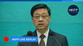 HKFPLive Chief Executive John Lee meets the press English interpretation [upl. by Warrin]