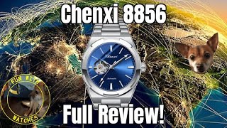 Chenxi 8856 Automatic Open Heart Watch Review [upl. by Sinnej681]