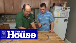 How to Install a Water Filter With A Separate Faucet  This Old House [upl. by Shaffert552]