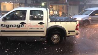 Brisbane Hail Storm 271114 [upl. by Kcin561]