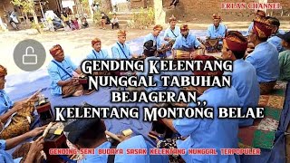 musik tradisional Kelentang Nunggal Gending bejageran kembang kuning desa Montong belae keruak [upl. by Stortz]