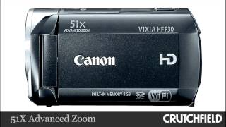 Canon VIXIA HF R30 High Definition Camcorder with WiFi  Crutchfield Video [upl. by Jt]