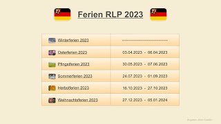 Ferien RLP 2023 [upl. by Lleroj627]